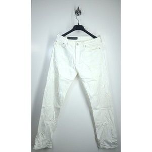 Armani Exchange White Denim Straight  Leg Jeans Mens Size M/L 33R